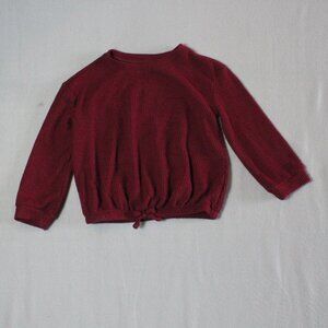 Cat & Jack Girls Burgundy Long Sleeve Top Size 5T – Cute & Comfy Everyday Wear